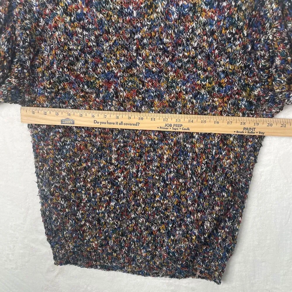 Vtg Neiman Marcus Supply Co Sweater Womens Medium Multicolor Pullover Cotton - Picture 7 of 14